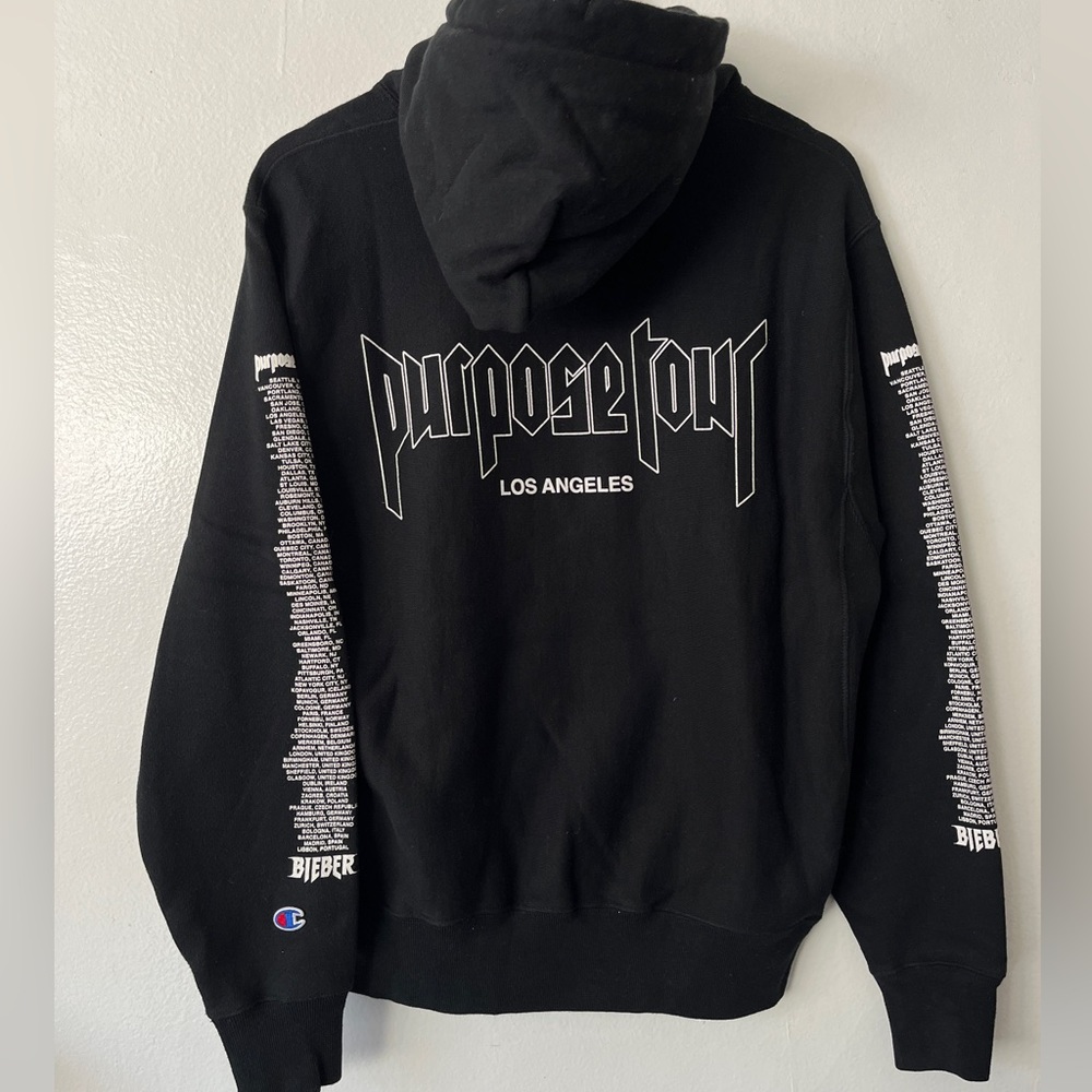 Purpose Tour Justine Bieber Hoodie Champion reverse weave Fear of God